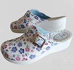 Дамски анатомични чехли на платформа на цветя