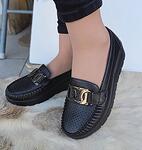 Дамски черни мокасини Ezel Shoes-Copy