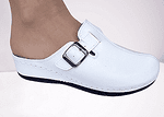 Бели дамски анатомични чехли за широки крака-Copy