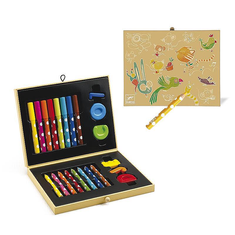 Djeco Комплект за рисуване Color box