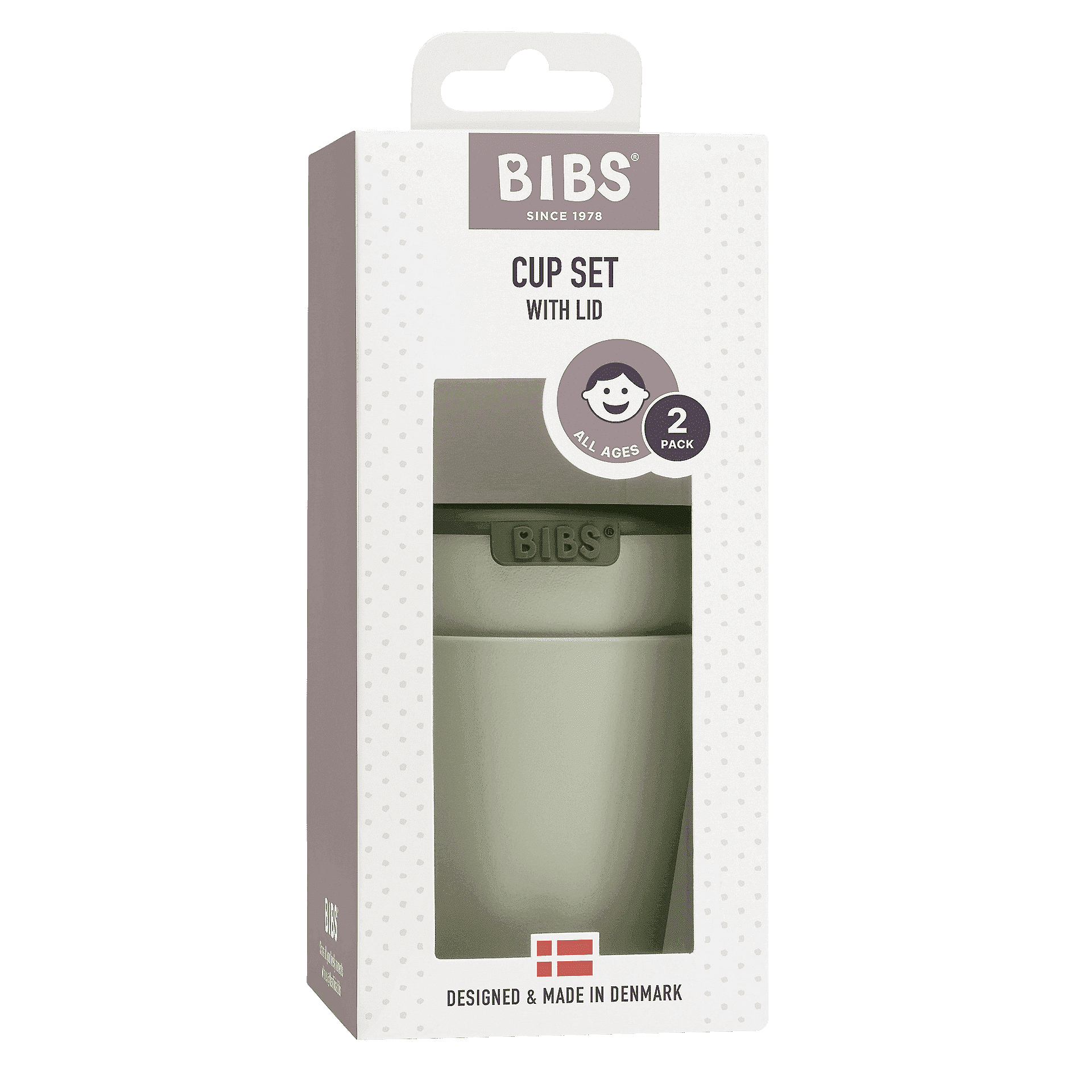 BIBS Комплект чаши с капаче Sage, 2 бр.