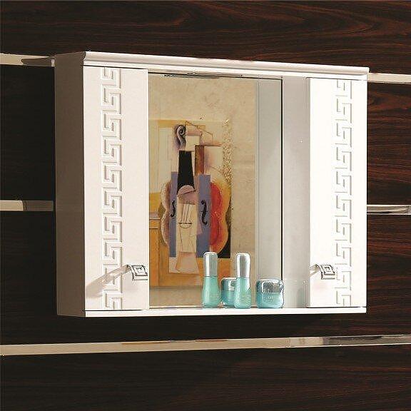 Горни шкафове за баня с огледало
