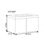 Мебели за баня PVC » ICP 6087 Beige