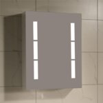 Огледален PVC шкаф ICMC 5014-65 с LED осветление, 50x15x65см