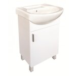 Долен шкаф за баня ICP 5285, PVC, бял, с умивалник, 50x42x85см