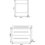 Мебели за баня PVC » ICP 6046 WHITE NEW