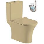 Моноблок ICC 7937BEIGE, седалка и капак, порцелан, бежов мат, 83x65x37см