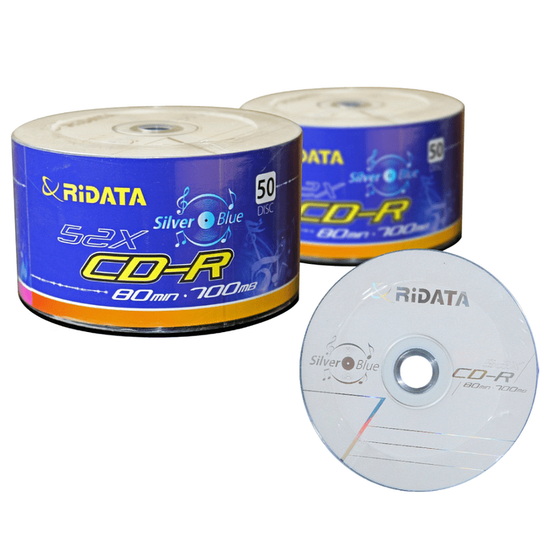 Шпиндел 50 бр. CD-R 700 MB Ridata Silver Blue