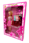 Кукла с гардероб дрехи 83887 М7-089