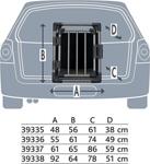 Транспортна кутия за кучета, алуминий Trixie М, графит 55 x 61 x 74 см 39336, внос от Германия