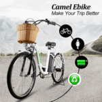 Електрически велосипед NAKTO City Electric Bicycle 22 "Elegance с кошница 36V 12A 250W