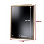 Дървен дисплей за клиенти 73 х 102 см натурален цвят 9925-RDWS