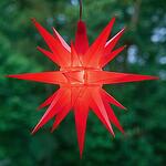Светеща LED Коледна звезда, червена 62094