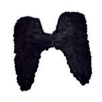 Ангелски крила, черни 55 см