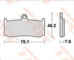 Комплект предни спирачни накладки TRW Sinter Track Racing MCB816SRQ
