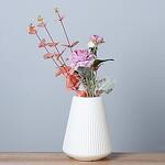 Декоративна ваза за цветя, синя 20 х 16 х 7см.