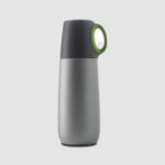 Bopp 600 в сиво и зелено | Стоманен термос с чаша