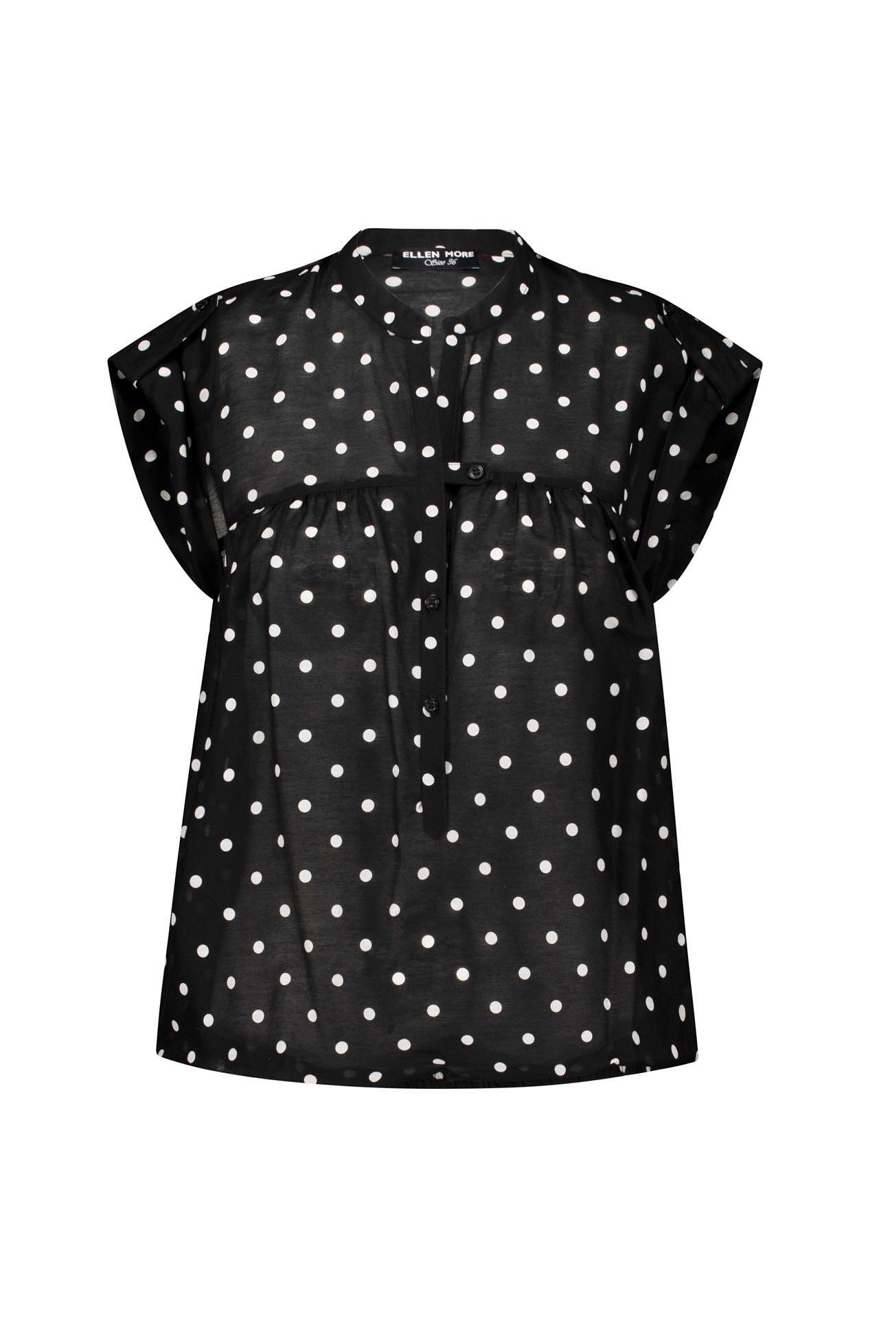 Дамска памучна блуза на точки MAGDA