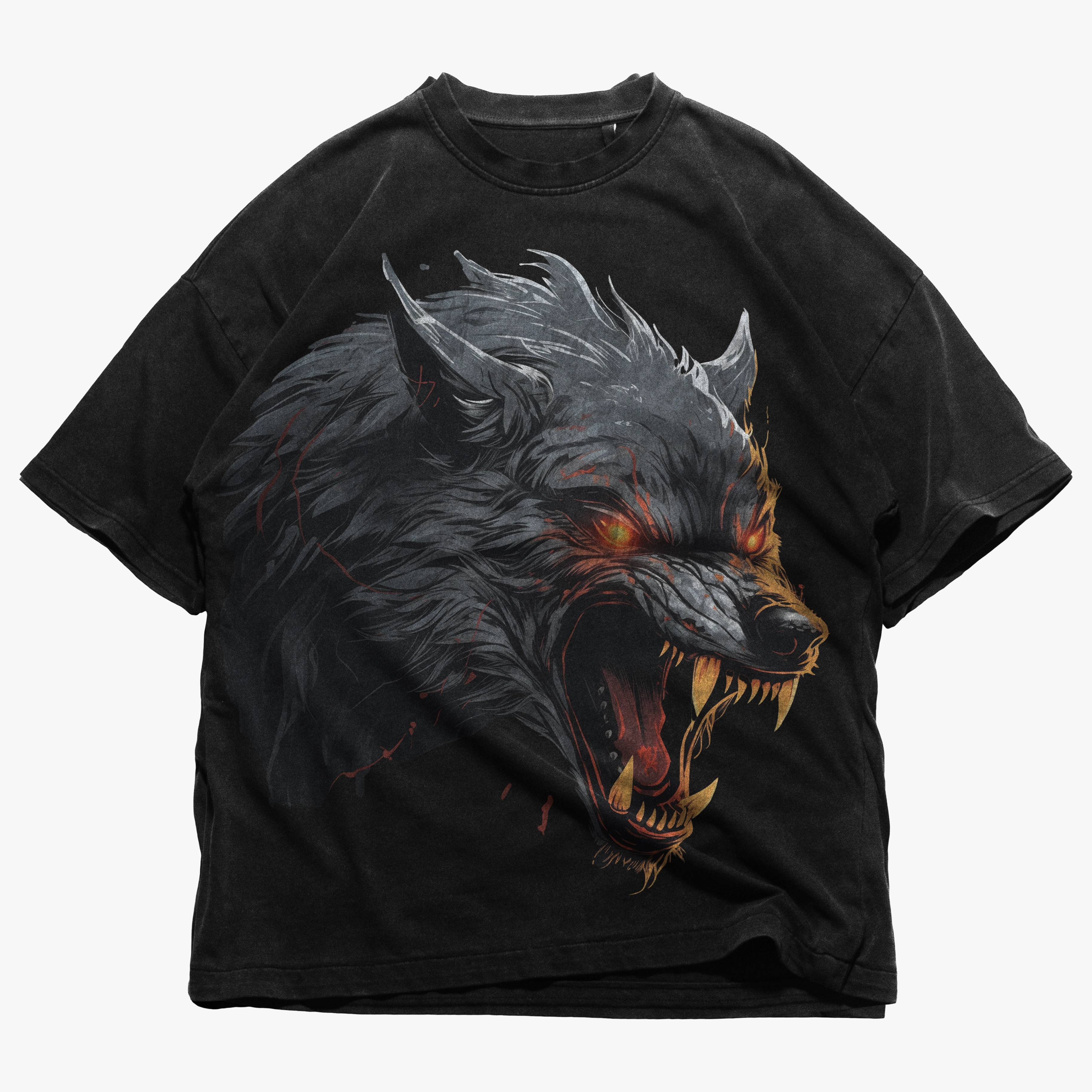 Мъжка Тениска Wolf Alpha OVERSIZED