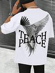 Мъжка Тениска Teach Peace Овърсайз-Copy