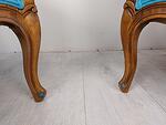 Двойка Кресла в стил Луи XV Масив Бук Ново Тапицирани ок. 1960г.-Copy