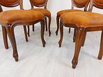 4 броя Френски Винтидж Трапезни Стола в стил Луи XVI Ново Тапицирани-Copy