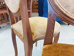 Комплект от 4 Френски Трапезни Стола Медальон в стила на Луи XVI - Нова тапицерия-Copy
