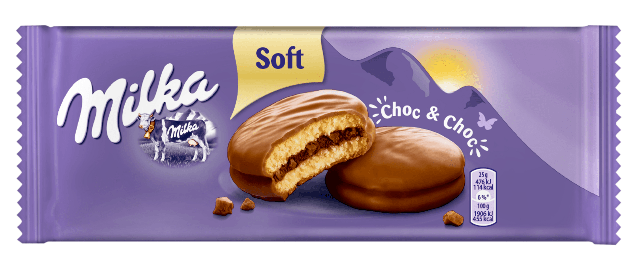 Бисквити MILKA Choc&Choc 150 г