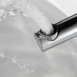 Смесител Aquaware за баня, въртящ се, бяло и хром