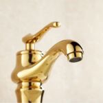 Смесител Aquaware за баня, винтидж, златен