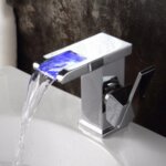 LED смесител Aquaware за баня, с индикация на температурата, хром