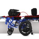 Рингова детска инвалидна количка с накланяща се облегалка до 175º