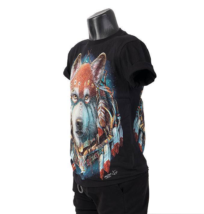 Тениска Indian Wolf 3D -142