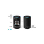Amazon Echo – 2ро Поколение Смарт Говорител с Алекса