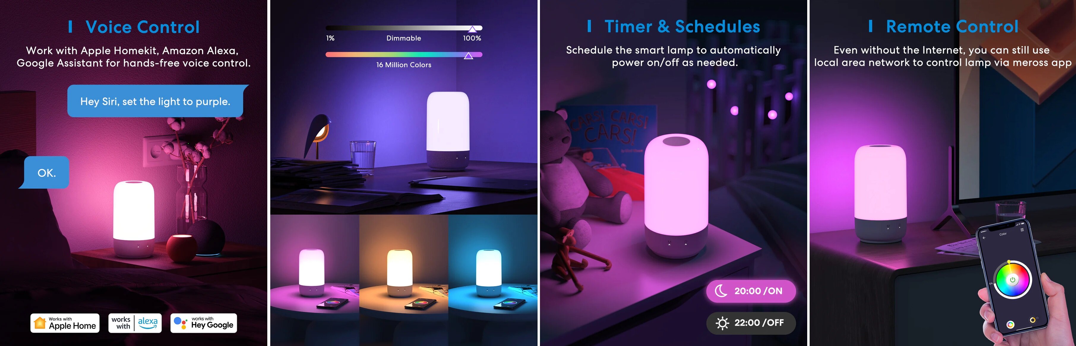 Смарт лампа Meross - MSL450HK