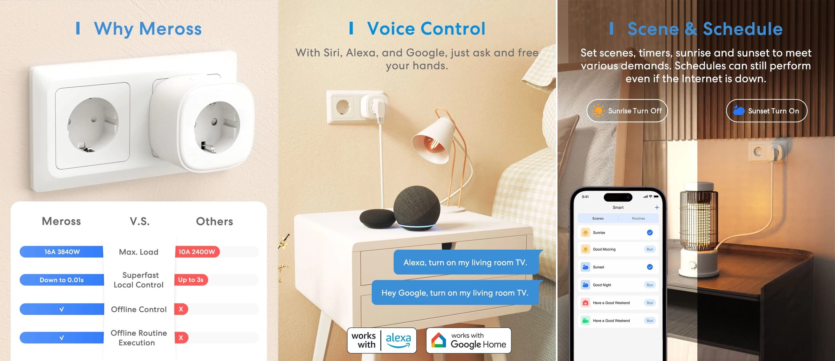 Смарт контакт Meross - MSS310