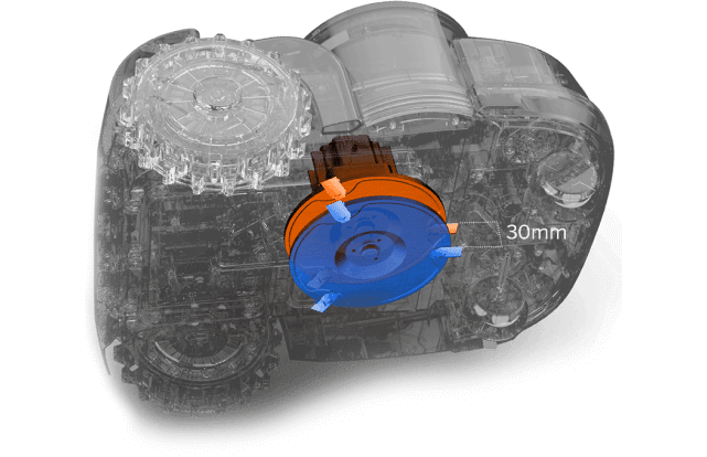 Косачка робот Navimow отдолу