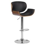 Бар стол Carmen 4050 в 3 цвята бял, черен, крем