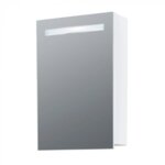 Горен PVC шкаф за баня с огледало Макена Кастел