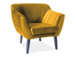 Кресло Трефл кадифе в 5 цвята