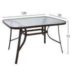 Ратанов градински комплект Виктория маса с 4 стола