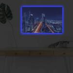 Картина нощен град с LED осветление 70Χ45