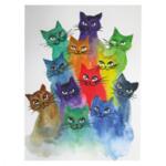 Картина с цветни котки 30х40