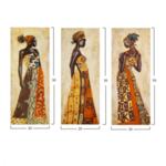 Комплект картини жени в африкански стил 60x50