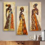 Комплект картини жени в африкански стил 60x50