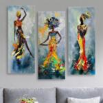 Комплект картини жени в африкански стил 60x50-Copy