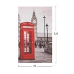 Картина дизайн телефонна кабина в Лондон 70x120