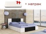 Тапицирано легло с матрак Аполо Казабланка 160X200 в 3 цвята