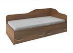 Легло с 2 чекмеджета и матрак НАНО 90x190 в 2 цвята