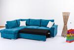 Ъглов холов диван Леонидас с функция сън